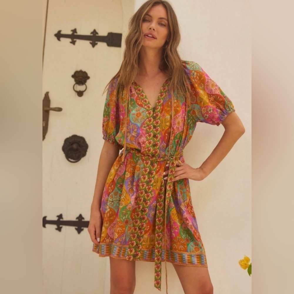 Nine Lives Bazaar Harper Mini Dress Kasbah